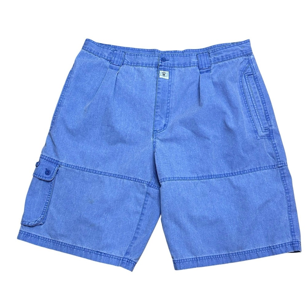 Vintage Givenchy Cargo Shorts Mens Size 40 Blue Streetcore Minimalist